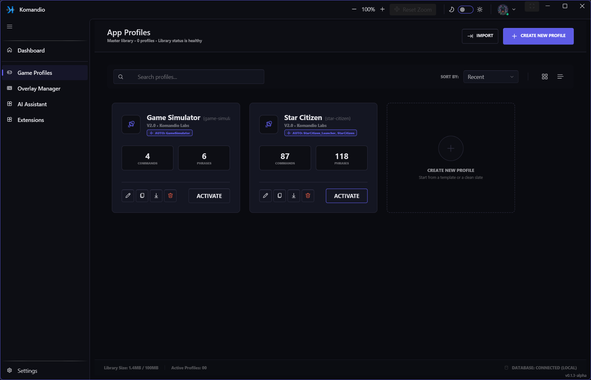 Global Profile Manager
